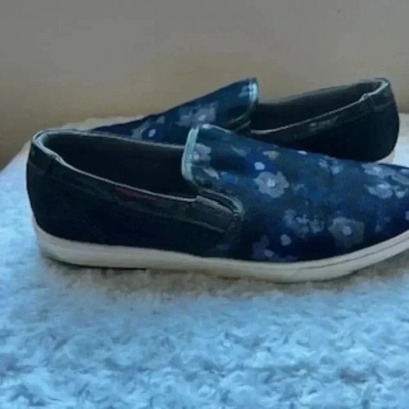 Ted Baker London Shoes Floral Print Navy Blue Slip On‎ Loafers Men’s Size 12 - Picture 5 of 12